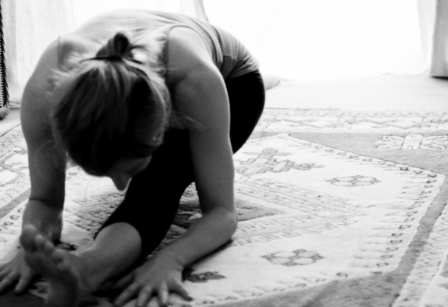 practicing ashtanga yoga