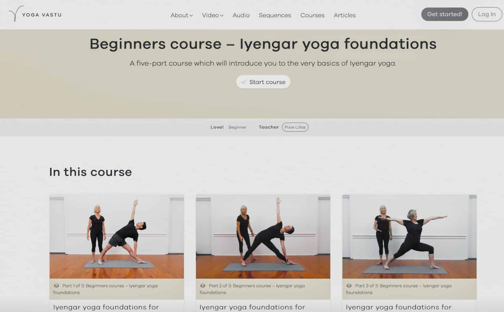 screen shot of website three images of people in yoga pose on a mat  best Yoga Instructor Courses Online YTT Alliance certified