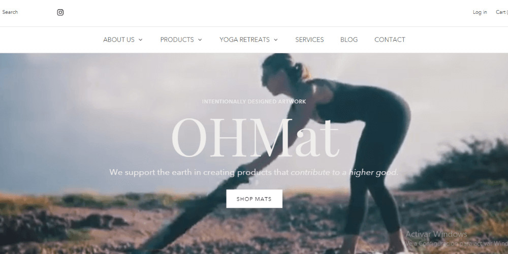 Captura de pantalla de la pagina web OHMAT