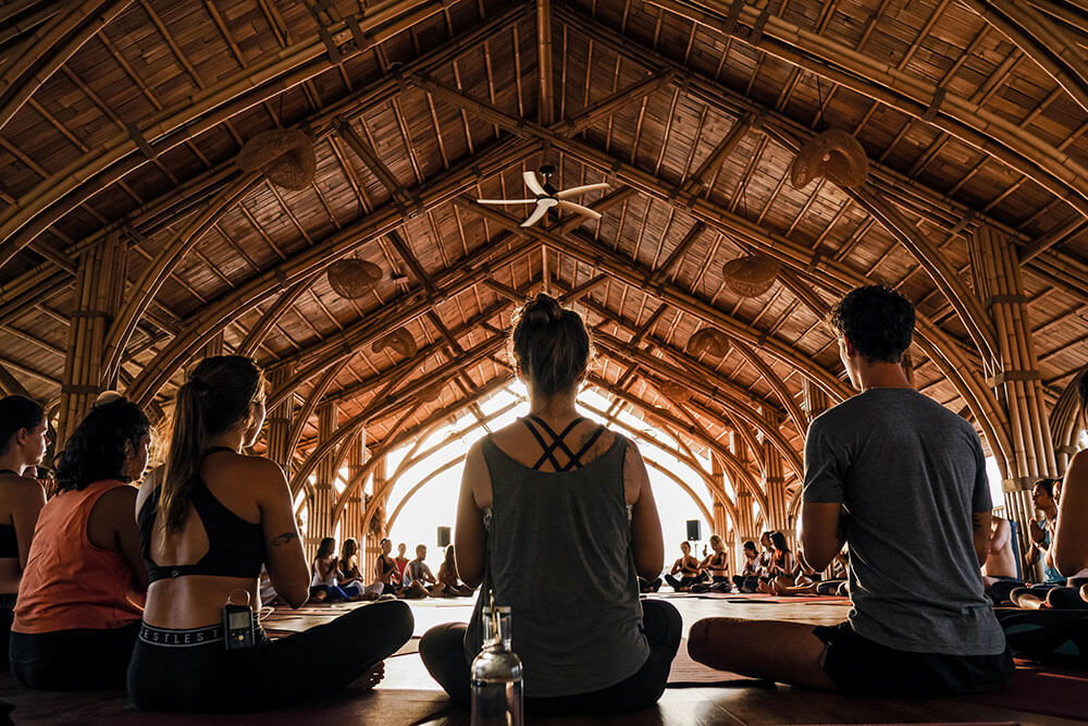 yoga shala bamboo studio classes in Canggu radiantly alive